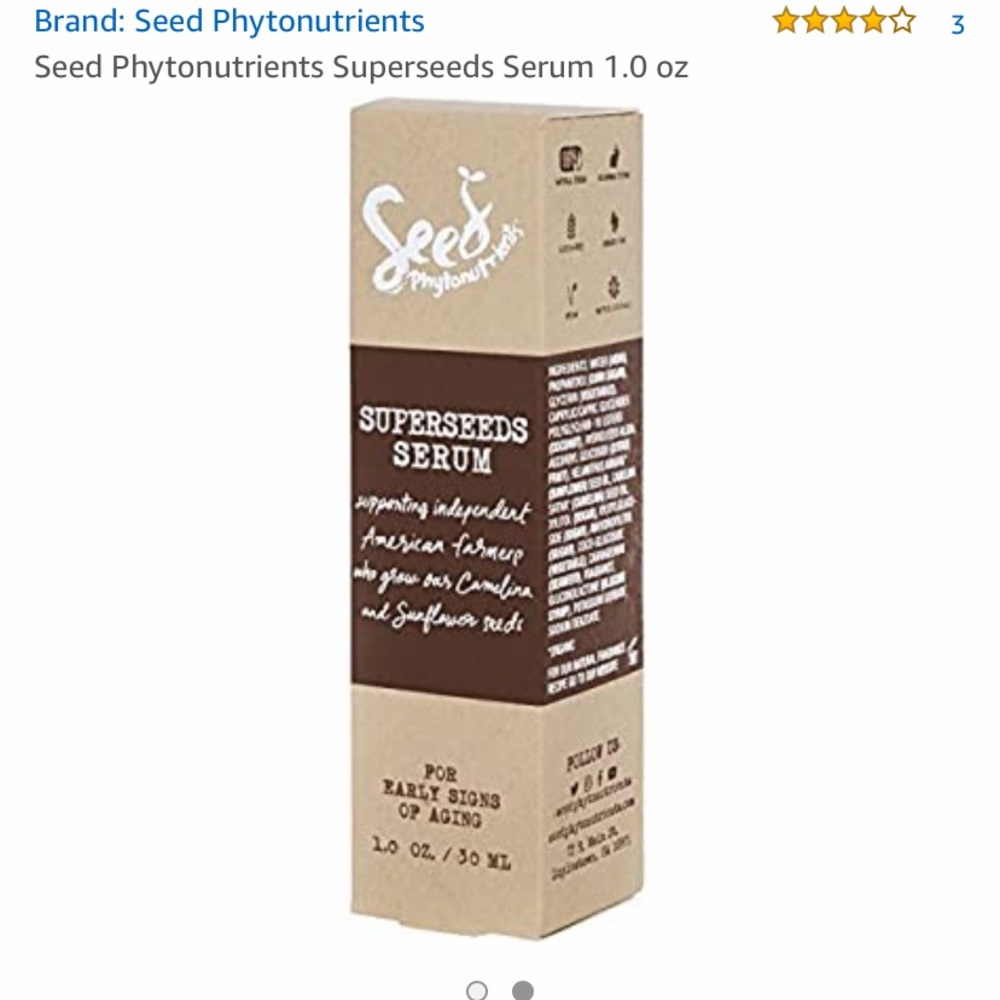Seed Phytonutrients Superseeds Serum -New in box